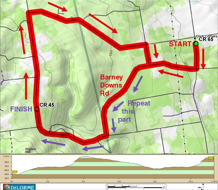 New Route Map and Profile